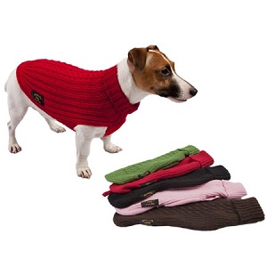 FASHION DOG CANE MAGLIONE TRECCIA NERO MIS.75 (REF. 30375N)