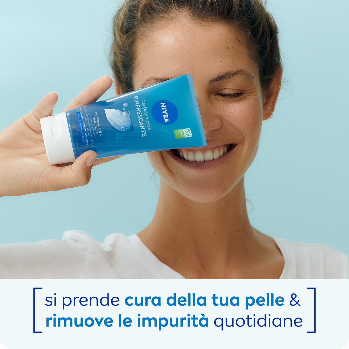 Nivea Gel Detergente Rinfrescante 150 ml, Detergente viso per una pelle detersa e rivitalizzata