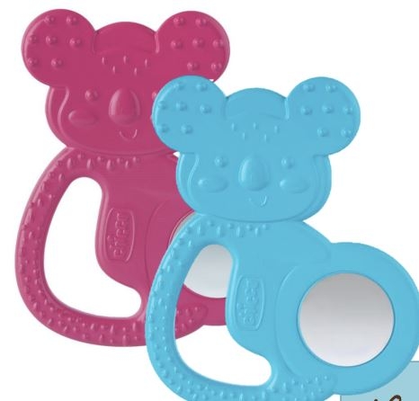 Chicco massaggiagengive refrigerati INOX GIRL 4M+ Rosa