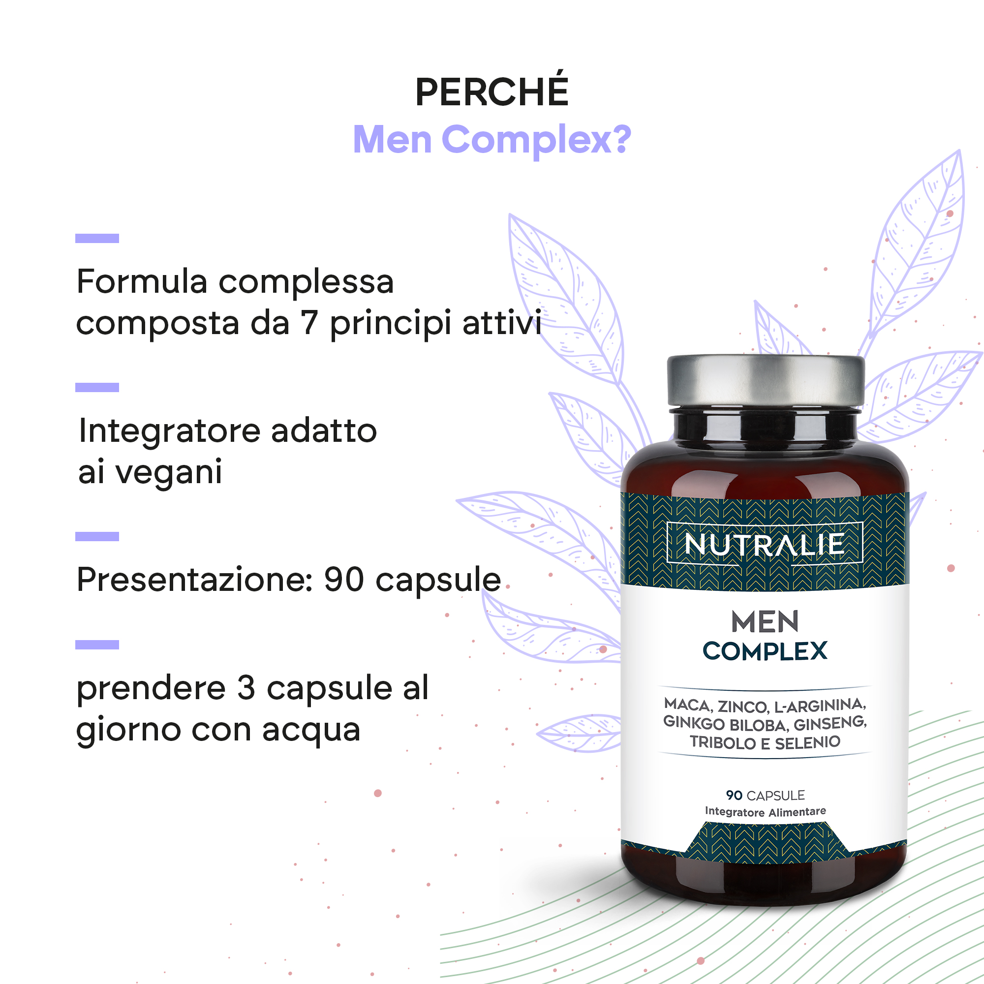 Nutralie Men Complex 90 Capsule - Integratore Per Il Benessere Maschile