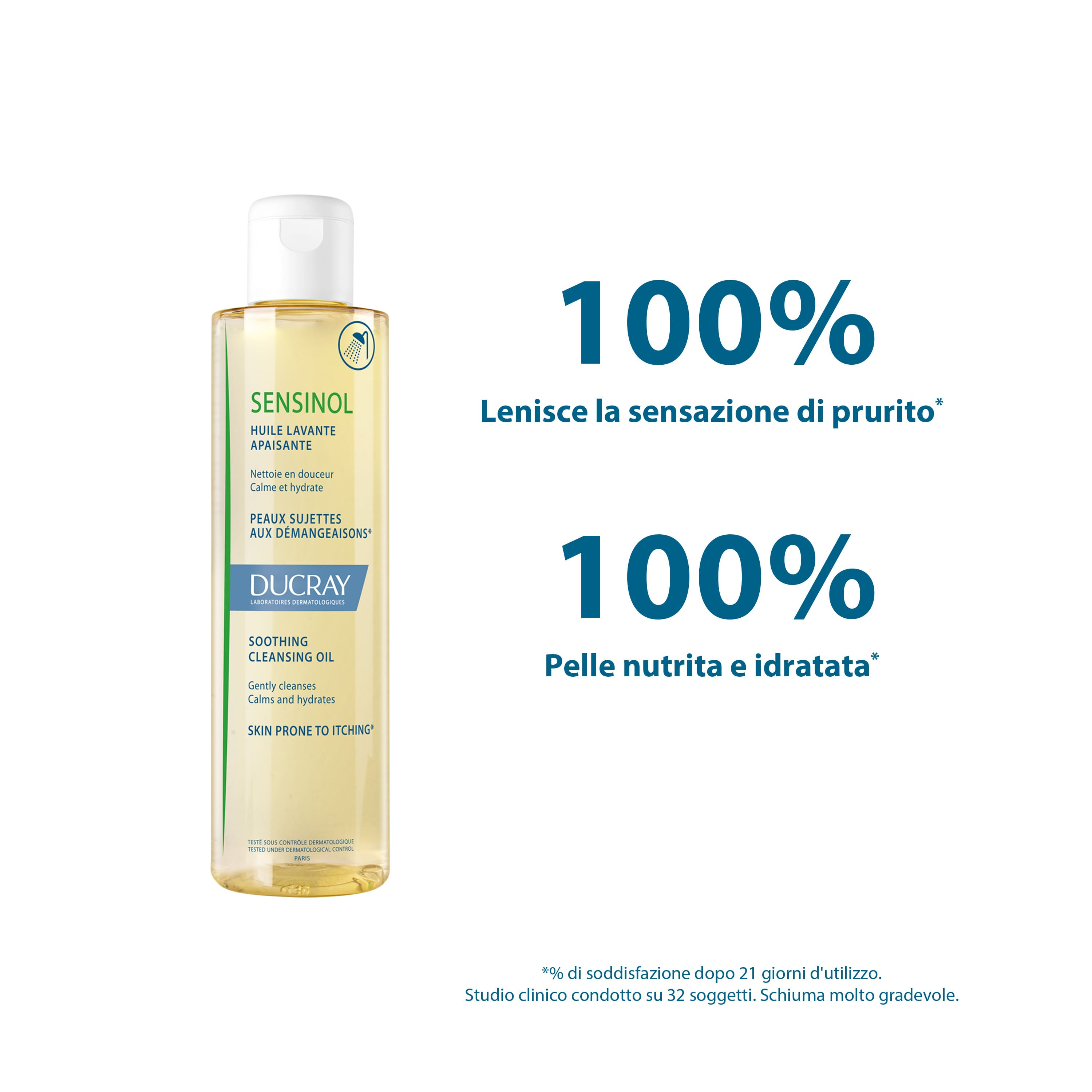 Ducray Sensinol Olio Detergente Lenitivo Corpo 200 ml