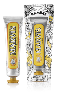 Marvis Rambas Dentifricio Pesca Mango Ananas e Menta 75 ml