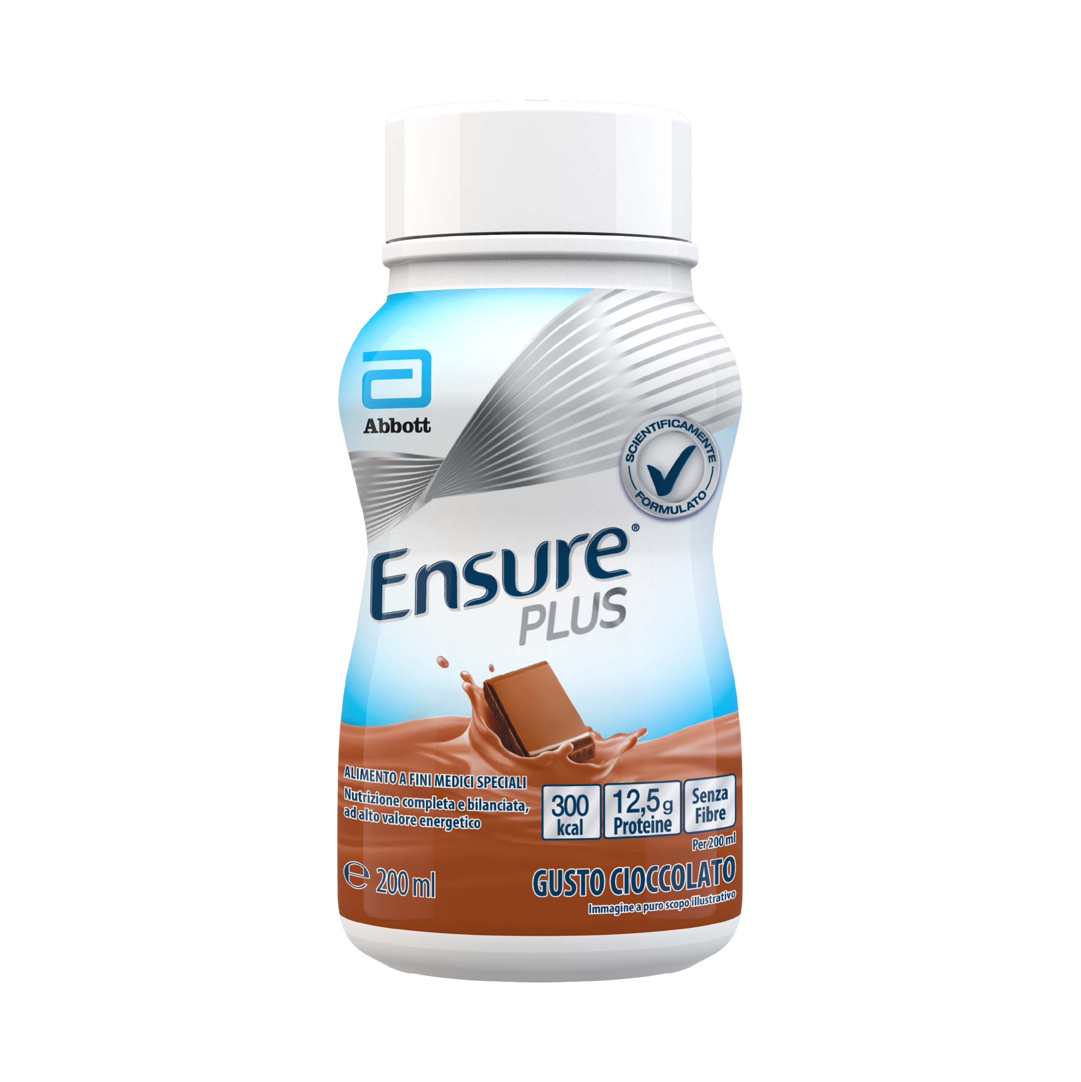 Ensure Plus Alimento a Fini Medici Speciali Ipercalorico Cioccolato 4x200ml
