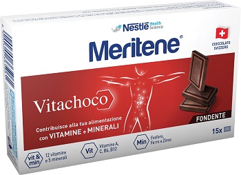 Meritene Vitachoco Fondente Integratore Multivitaminico 15 Cioccolatini