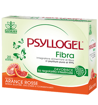Psyllogel Fibra Integratore Gusto Arancia Rossa Senza Zucchero 10 Bustine