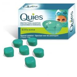 Quies Tappi Auricolari In Silicone Impermeabili 3 Paia