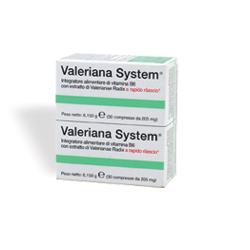 Valeriana System Integratore Contro Insonnia 30+30 Compresse