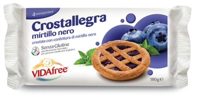 Vidafree Crostallegra Gusto Mirtillo Nero Senza Glutine 180 g