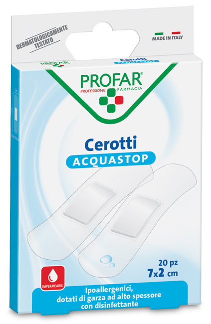 PROFAR CER ACQUASTOP 7X2CM 20P