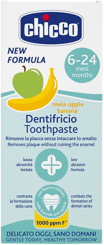 CHICCO Dentifricio MelaBanana 50ml*6m+