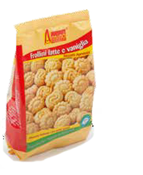 Aminò Frollini Latte e Vaniglia Biscotti Aproteici 200 g