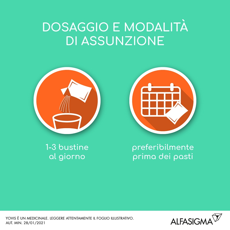 Yovis 1g, 300 Miliardi di fermenti lattici vivi, probiotici in granulato per sospensione orale 10 bustine