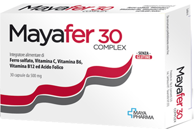 Mayafer 30 Complex Integratore Ferro e Acido Folico 30 Capsule
