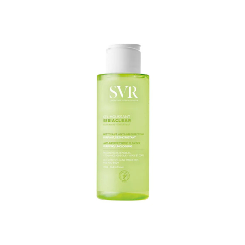 SVR Sebiaclear Gel Moussant - Detergente Viso E Corpo Per Pelle Acneica 100 ml