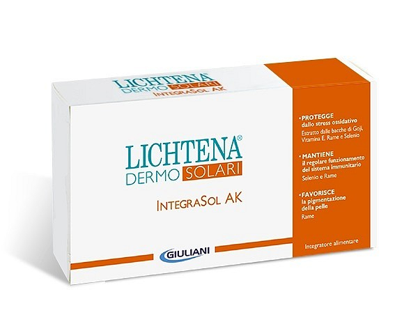 Lichtena DermoSolari Integrasol AK Integratore Antiossidante 30 Compresse