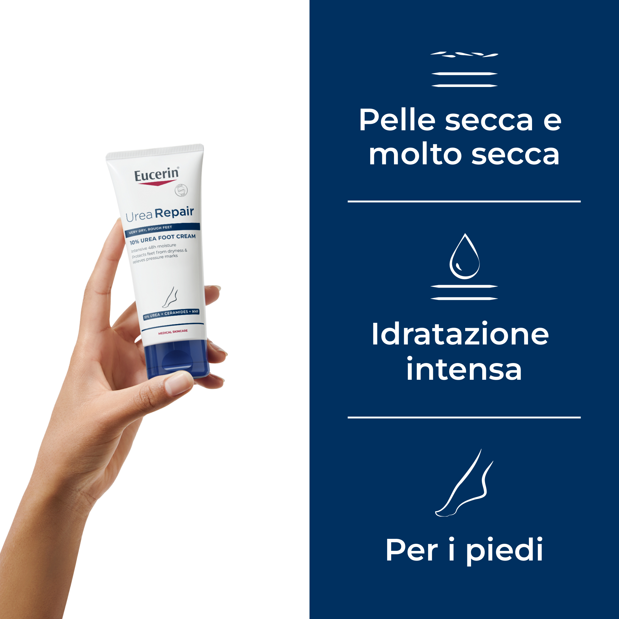 Eucerin UreaRepair Crema Piedi Rigenerante 10% Urea 100 ml