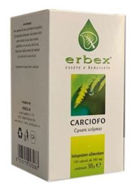 CARCIOFO 100 Cps 380mg   ERBEX