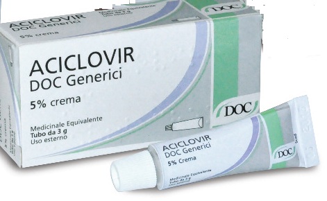 Aciclovir Doc Generici 5% Herpes Crema 3g