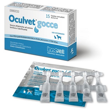 Innovet Oculvet Gocce Oculari Lenitive Cani e Gatti 15 Fiale da 0.4 Ml