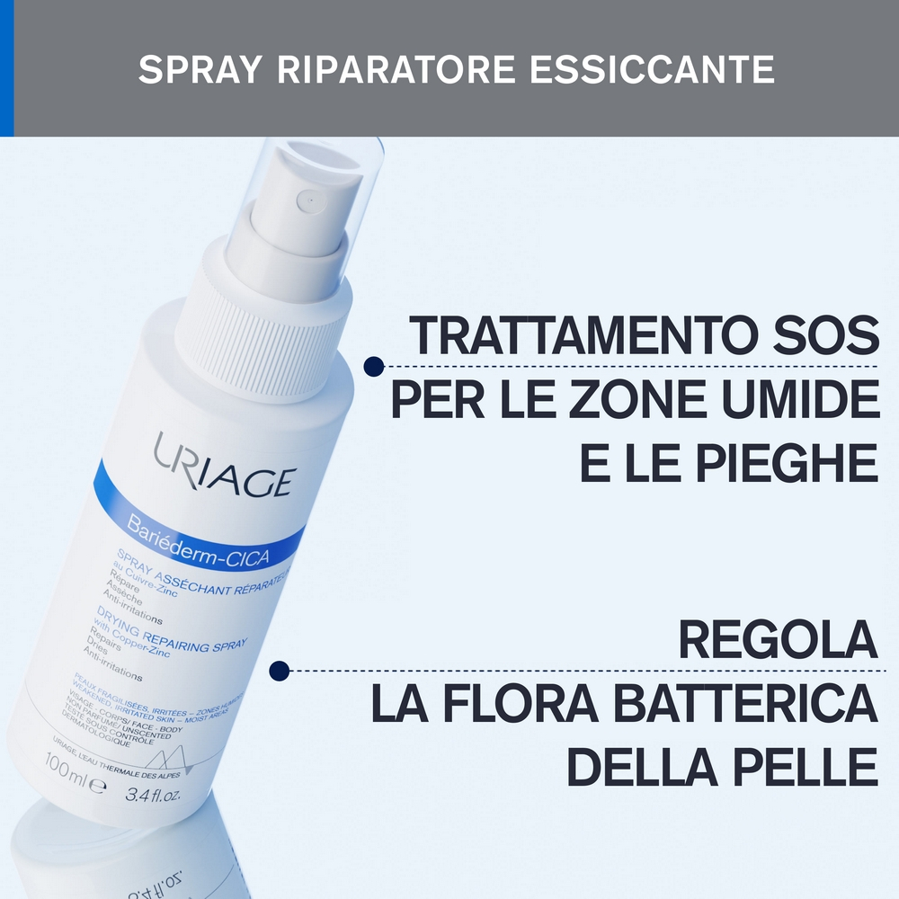 Uriage Bariéderm Cica-Spray Assorbente Riparatore Lenitivo 100 ml