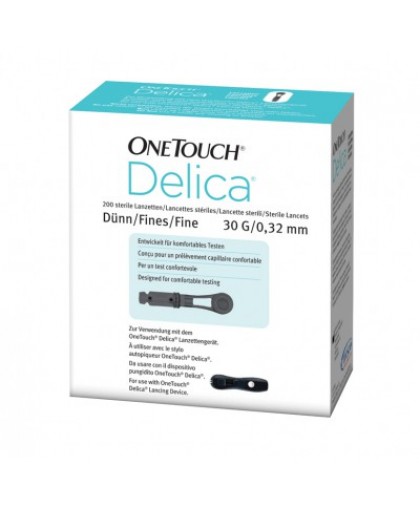 LifeScan OneTouch Delica 30G Lancette Pungidito 200 Pezzi