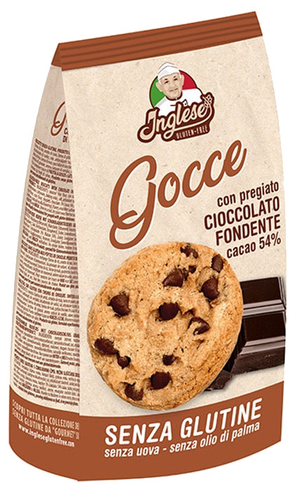 INGLESE Biscotti Gocce Cioccolato Fondente 300g
