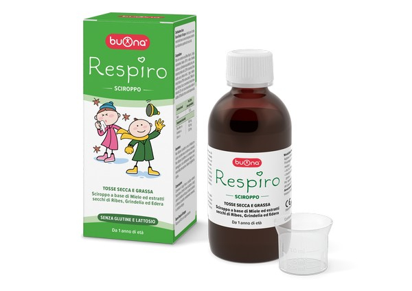 Buona Respiro Sciroppo Per Tosse Secca E Grassa Bambini 140 ml