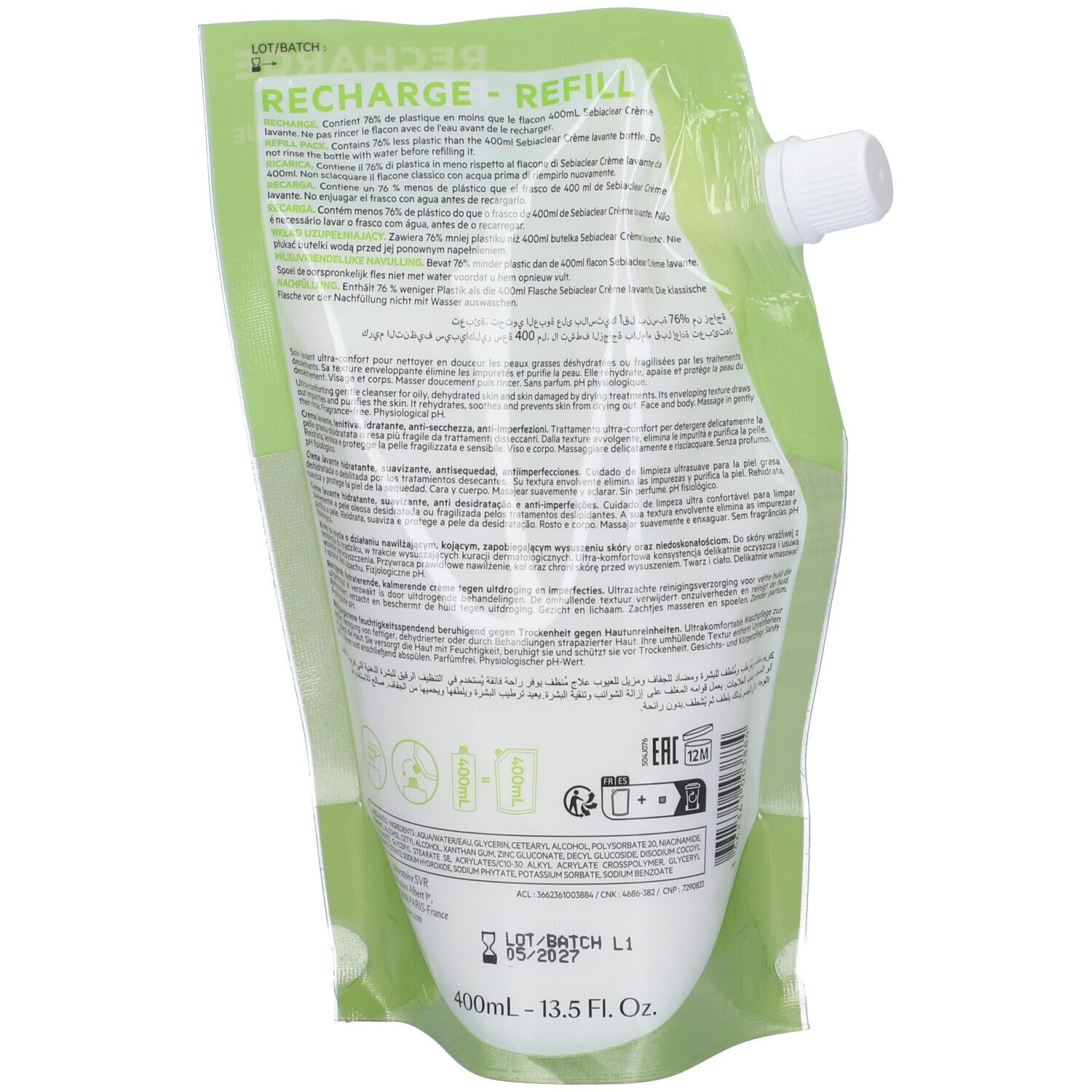 SEBIACLEAR CREME LAVANTE REF