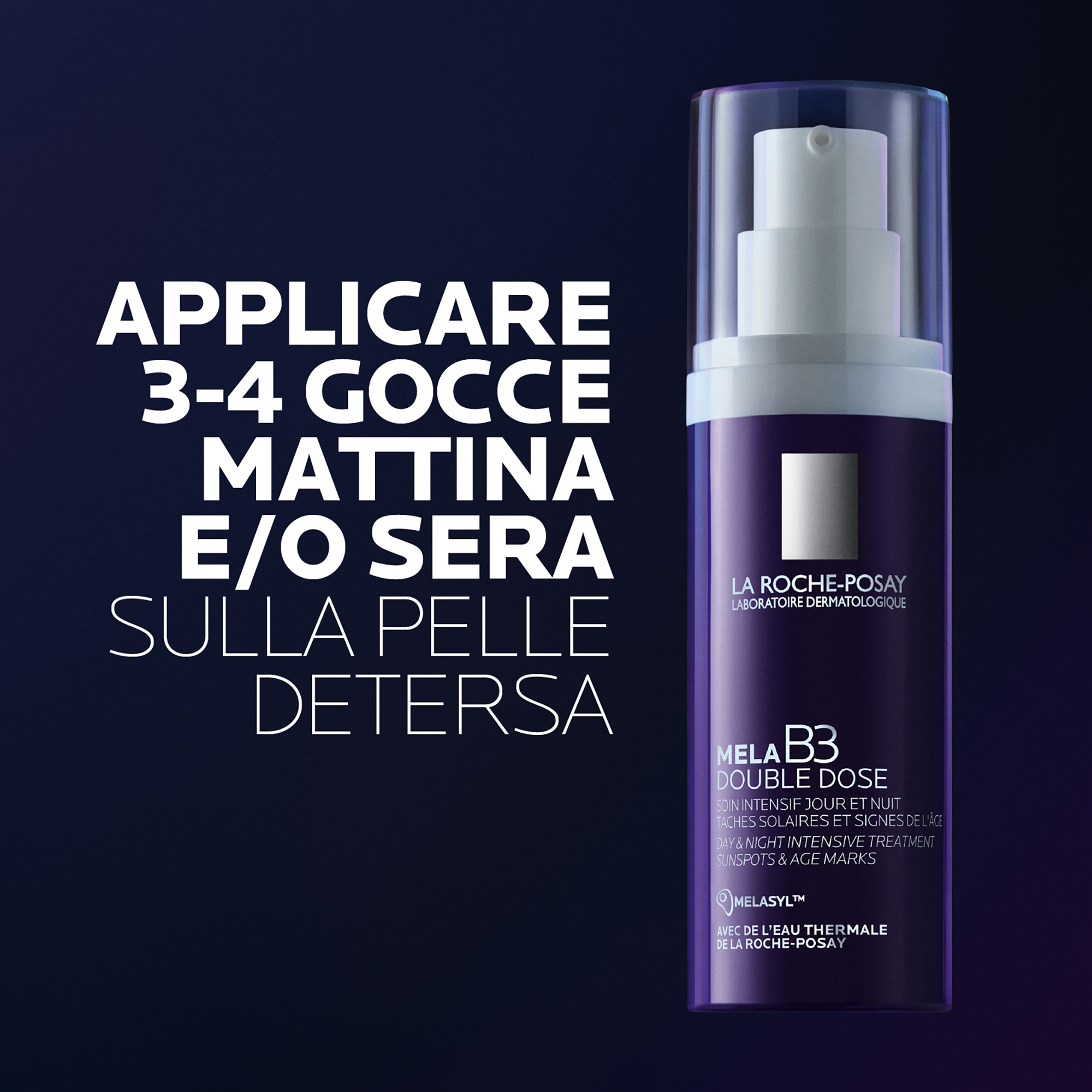 La Roche-Posay Mela B3 Double Dose - Trattamento Intensivo Anti-Macchie E Anti-Rughe Giorno E Notte 40 ml