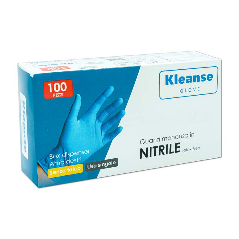 GUANTI NITRILE Monouso Senza Talco Latex Free 100 pezzi TAGLIA XL