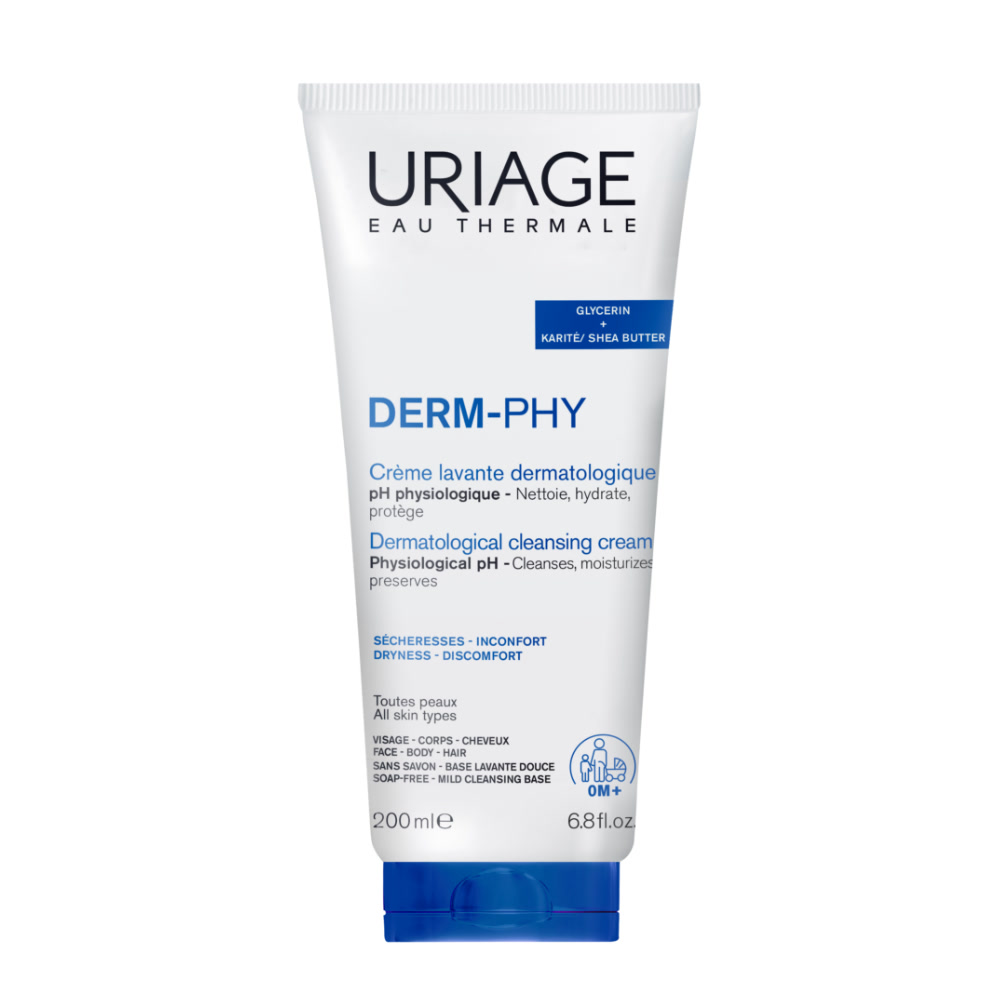 ​​Uriage Derm-Phy Crema Lavante Dermatologica Viso E Corpo Per Pelle Sensibile 200 ml