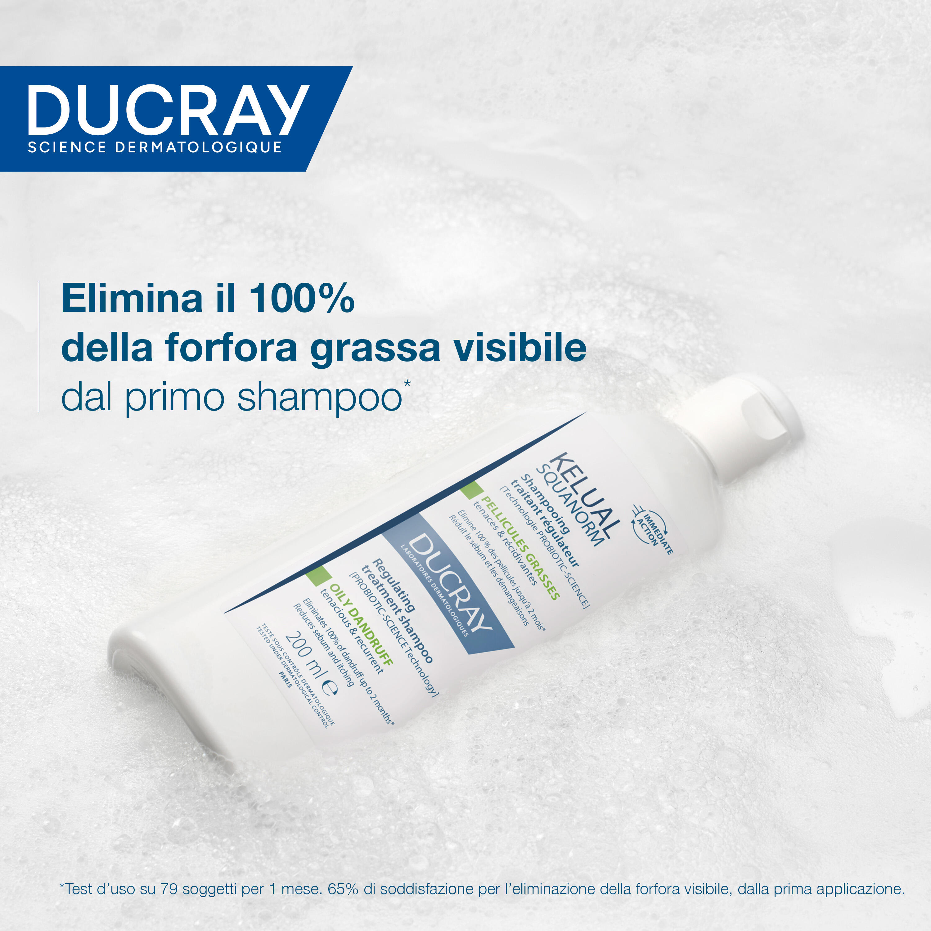Ducray Shampoo Trattante Regolatore - Forfora Grassa KELUAL SQUANORM 200 ml