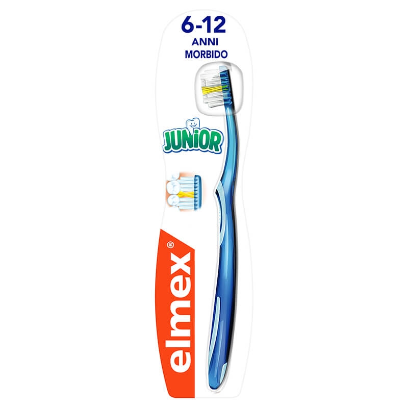Elmex Junior 6-12 anni Spazzolino Manuale Bambini Colori Assortiti