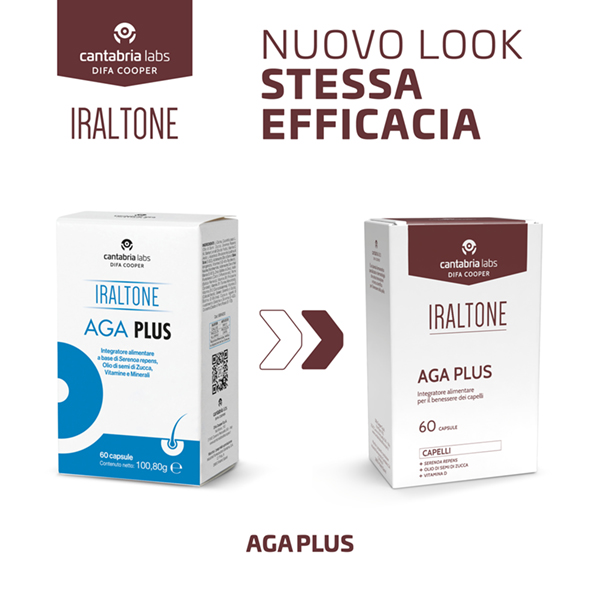 Cantabria Labs Difa Cooper Iraltone Aga Plus 60 Capsule - Integratore Per Capelli