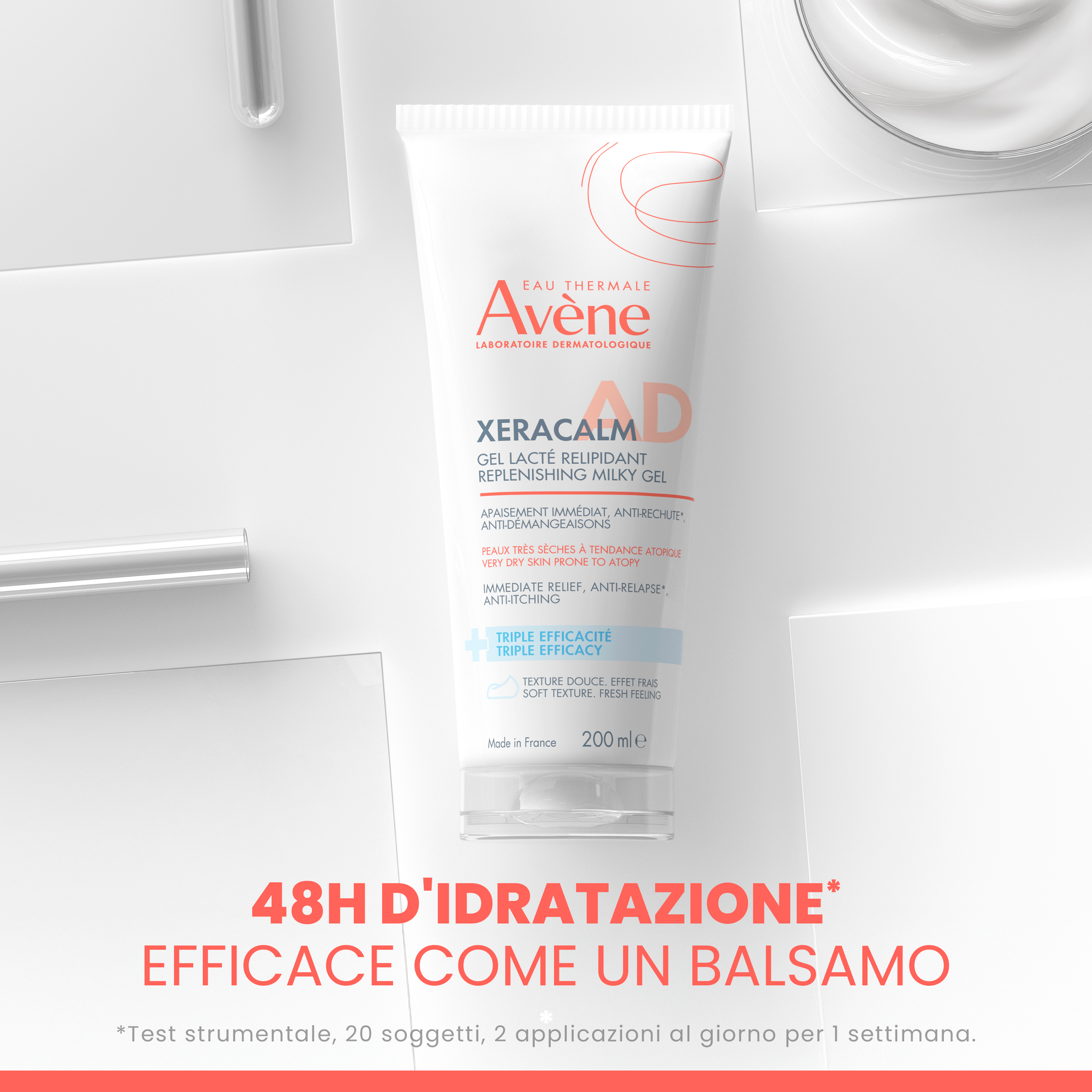 Avène Xeracalm AD - Gel Latte Liporestitutivo Per Pelle Secca 200 ml