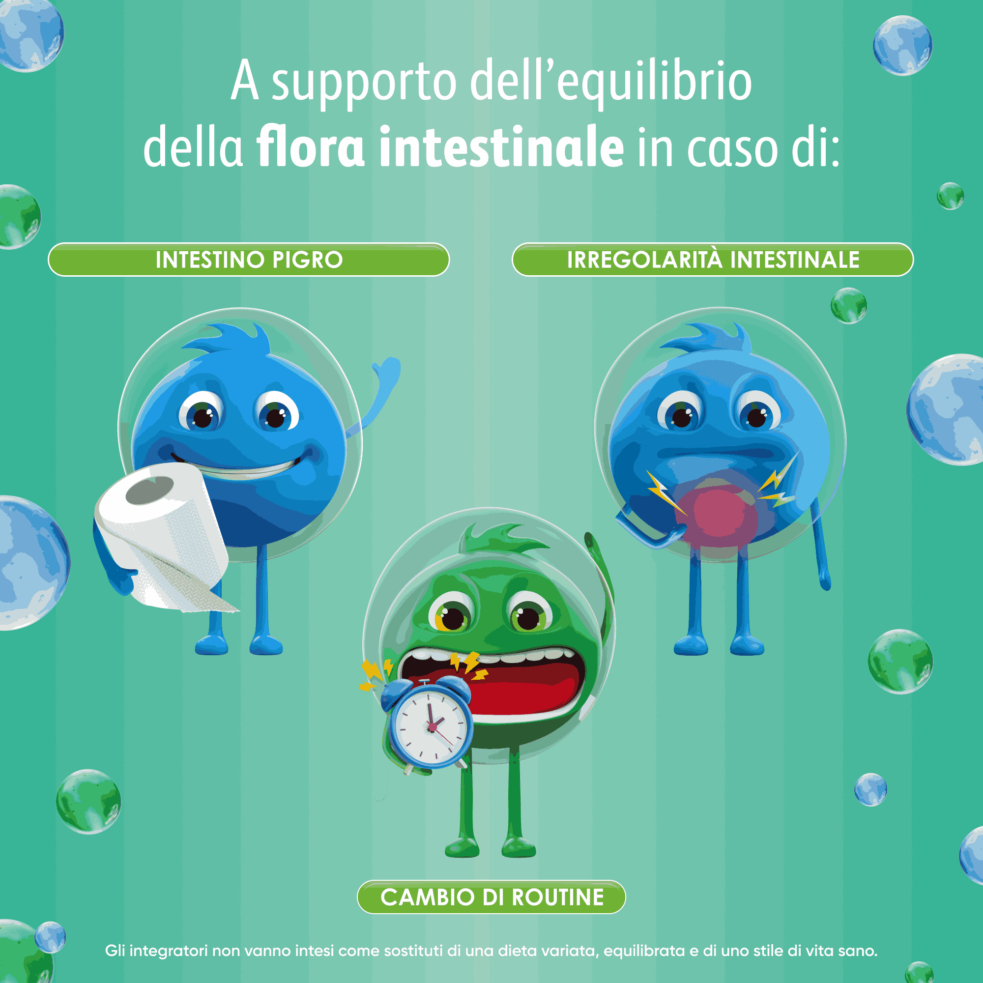 Enterogermina Intestino Pigro 10 bustine, Fermenti Lattici, Probiotici, prebiotici (FOS), Integratore Regolarità Intestinale, con Psillio, Ibisco, Ippocastano, Opuntia, Gusto Frutti di Bosco