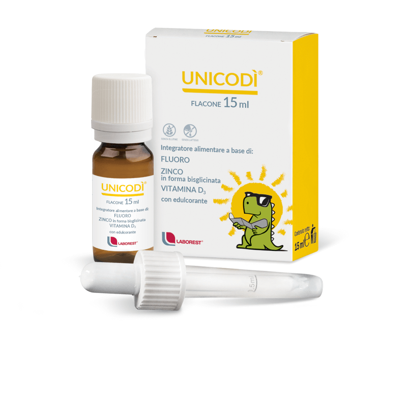 Unicodì kids integratore di Fluoro, Zinco e VitD3 gocce 15ml