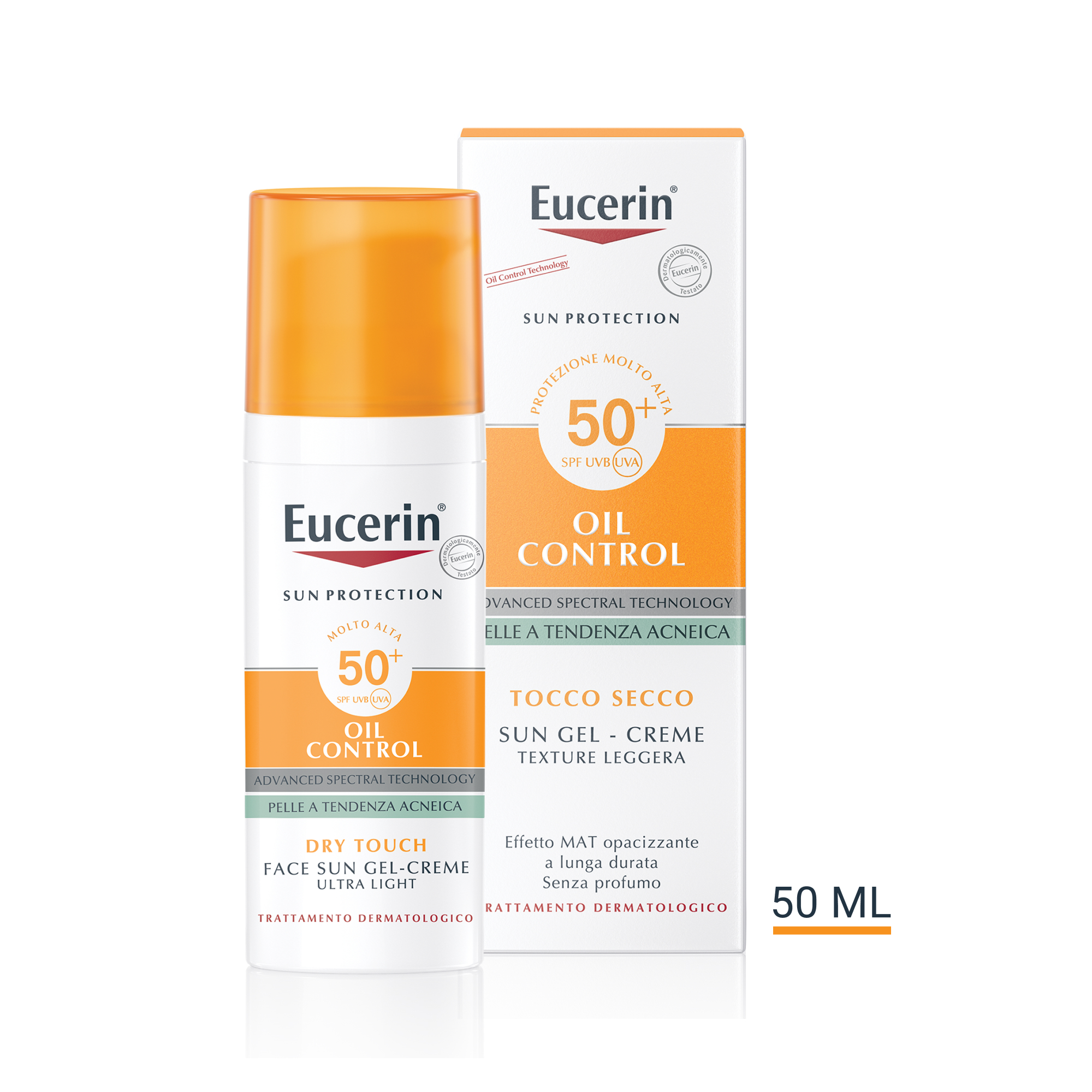Eucerin Sun Oil Control Protezione Solare Viso SPF50+ 50mL