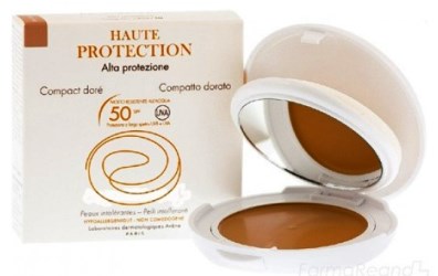 Avene Haute Protection Compatto Colorato SPF50 colore dorato