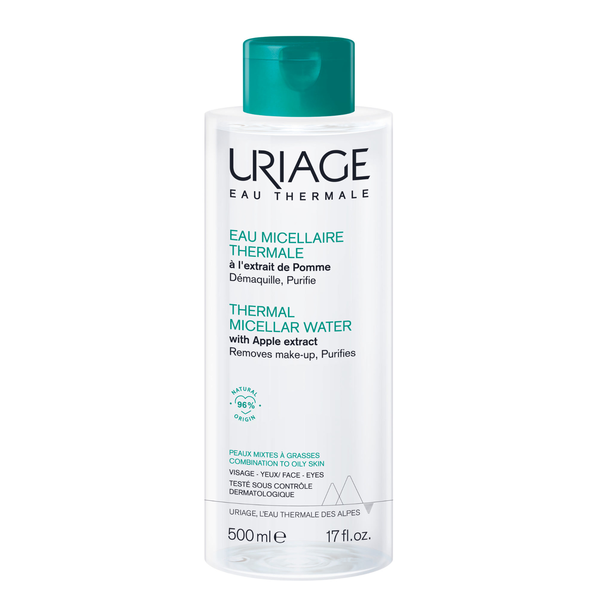 Uriage - Acqua Micellare Termale Per Pelle Mista, Grassa E Acneica 500 ml