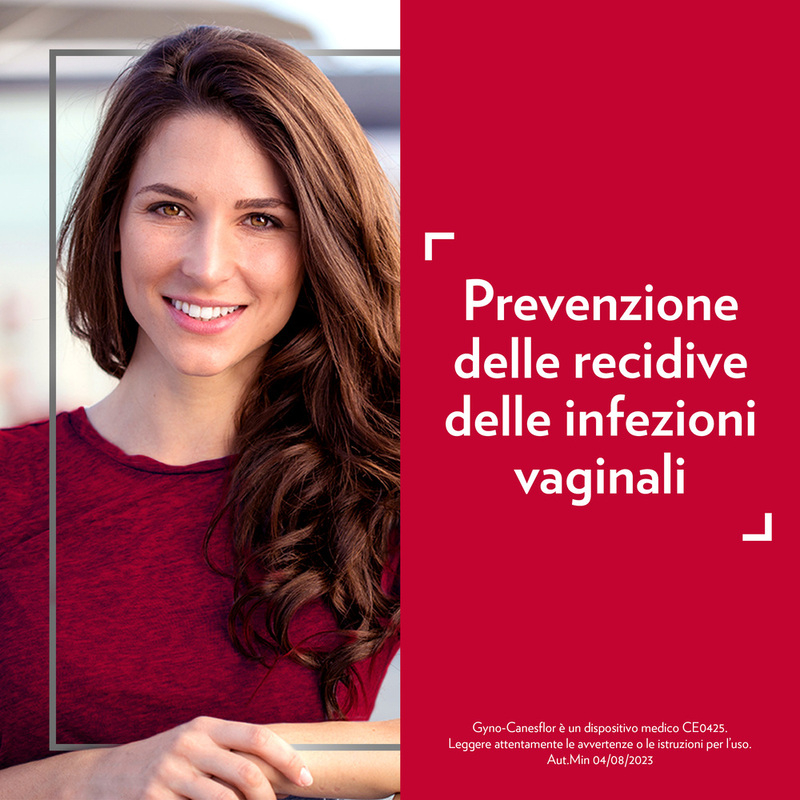 Gyno-Canesflor, Probiotico per prevenire le recidive di Candida e Infezioni Vaginali, con Lactobacilli,  Ripristina la Microflora Batterica, 10 Capsule Vaginali