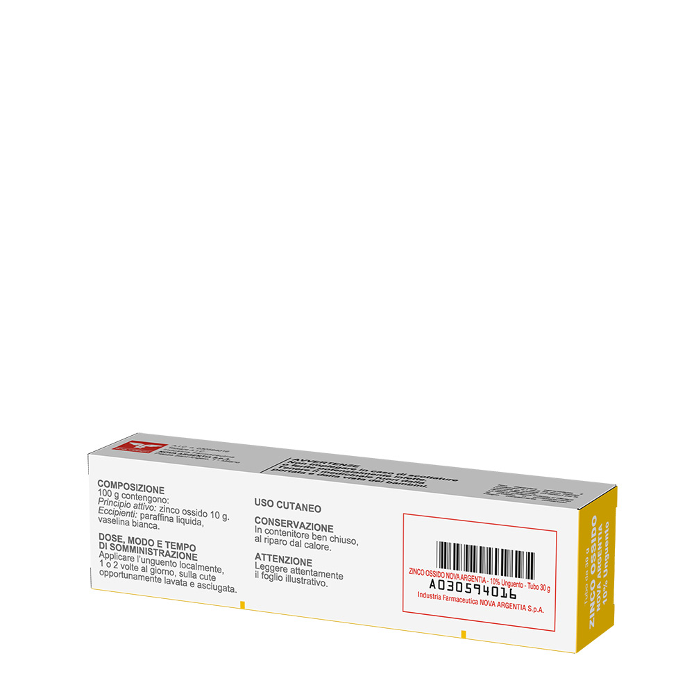 Zinco Ossido Nova Argentia 10% Unguento Tubo 30 g