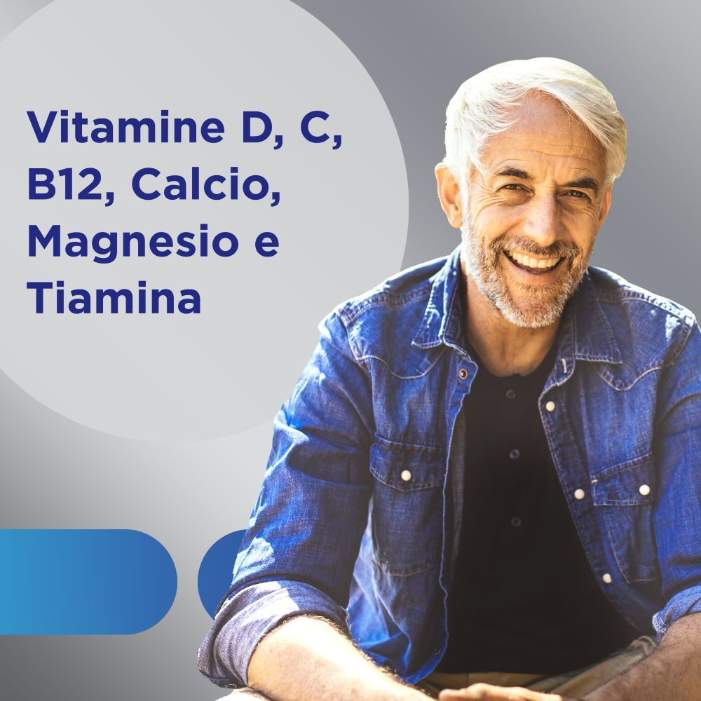 Multicentrum Uomo 50+ Integratore Alimentare Multivitaminico Multiminerale Vitamina C B6 Zinco 30Cpr