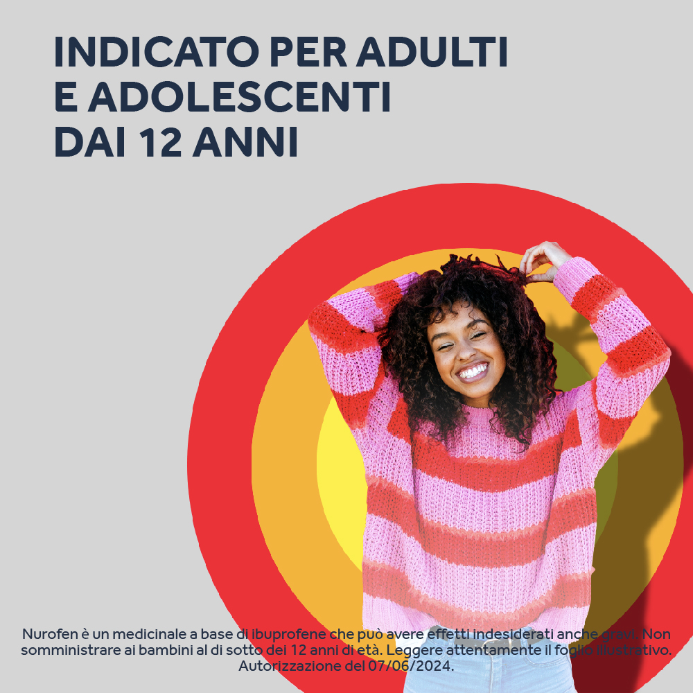 NUROFEN 400MG 12 CPR ibuprofene funzione antinfiammatoria e antidolorifica contro febbre, mal di testa,  dolori muscolari e articolari