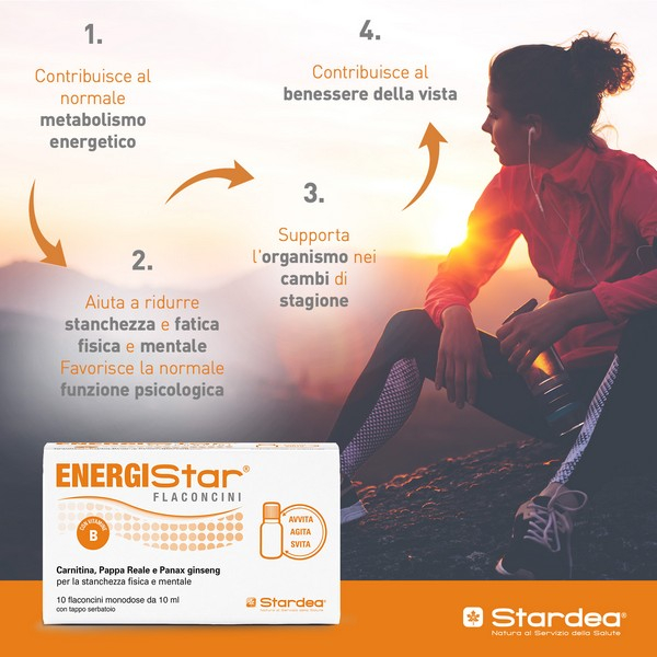 Energistar Integratore Polivitaminico Gruppo B 10 Flaconcini