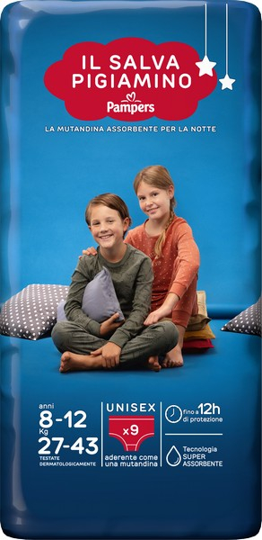Pampers Baby Care Salvapigiamino Taglia M/L dagli 8 ai 12 anni 
