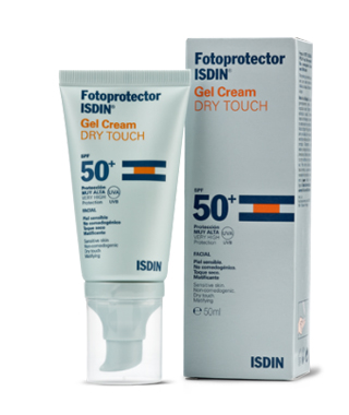 Fotoprotector Isdin Gel Crema Tocco Secco SPF 50+ Pelle Grassa 50 ml