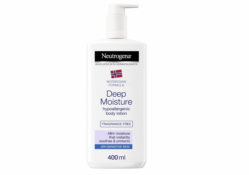 Neutrogena Formula Norvegese Deep Moisture Crema Corpo Fluida Ipoallergenica, Crema idratante corpo con Glicerina e senza profumo, Crema corpo idratante pelle secca e sensibile, 400 ml