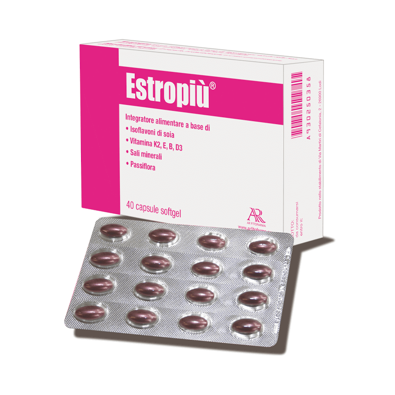 EstroPiù Integratore Menopausa e Osteoporosi 40 Capsule
