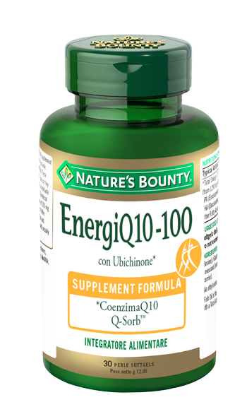 Nature's Bounty EnergiQ10-100 Integratore CoEnzimaQ10 30 Perle